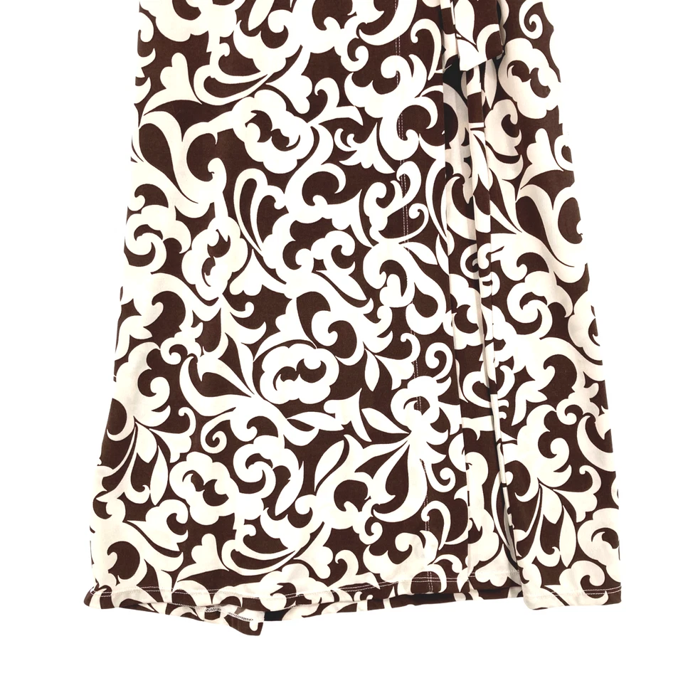 Vestido envolvente jersey cintura anudada lateral cachemira BISOU BISOU para mujer talla 8 Foto 2 de 4