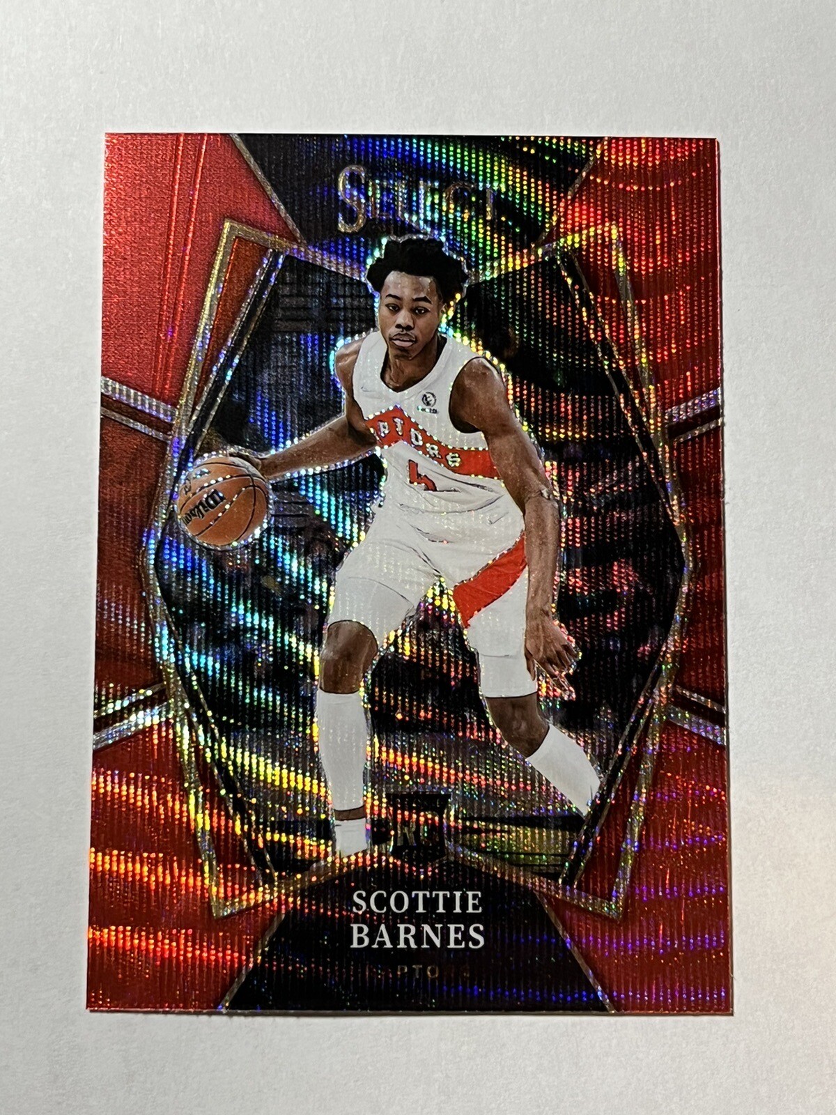 2021 Select Scottie Barnes Rookie Premier Level Red Wave Prizm Toronto Raptors🔥