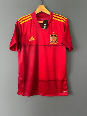 SPAIN JERSEY 20-22 HOME MEDIUM MENS FOOTBALL SOCCER SHIRT MAILLOT