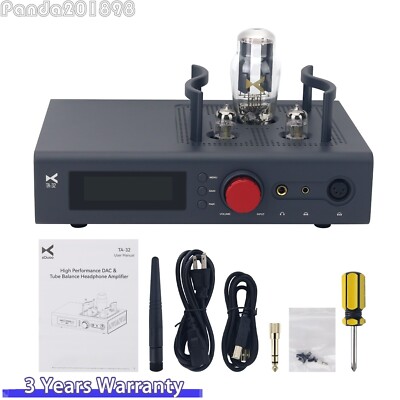 xDuoo TA-32 Electronic Tube HiFi DAC Headphone Amplifier 3000mW Balanced Output