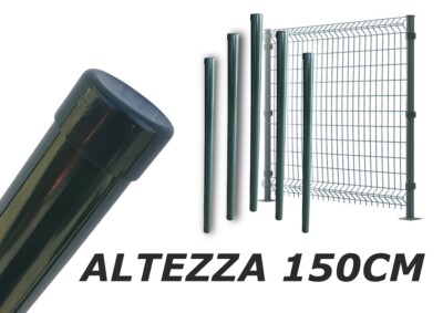 Pali Per Recinzione 150 Cm - Plastica Rinforzata Acciaio, Verde, Diametro 11 Mm - Foto 6