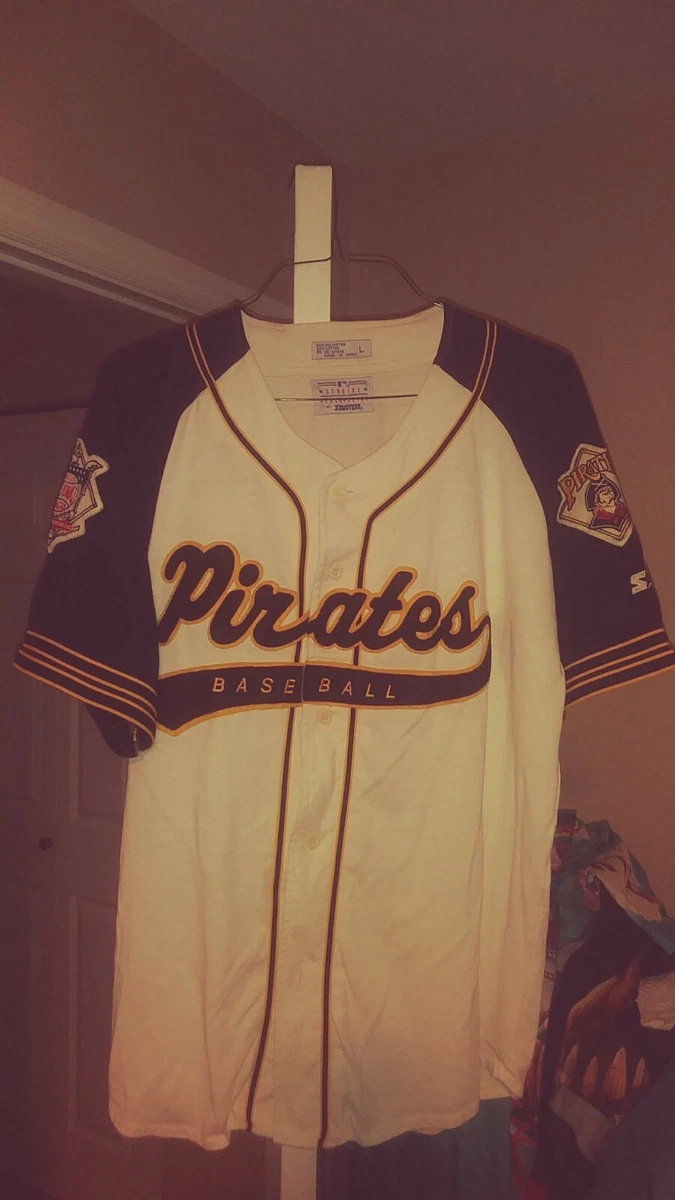 Pittsburgh Pirates Baseball Script Starter Jersey Large MLB Vintage