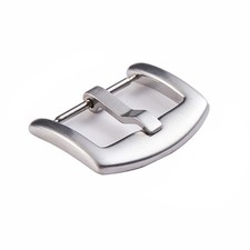 Watch Buckle Stainless Steel Clasp Strap Band Watches Spare Part 16mm/24mm Black