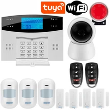 APP Wired Wireless Home Security Tuya WIFI Alarm System Intercom Remote Control