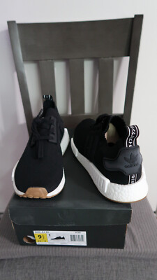 DS OG Adidas NMD R1 Gum Pack Black. Size 9.5 m.
