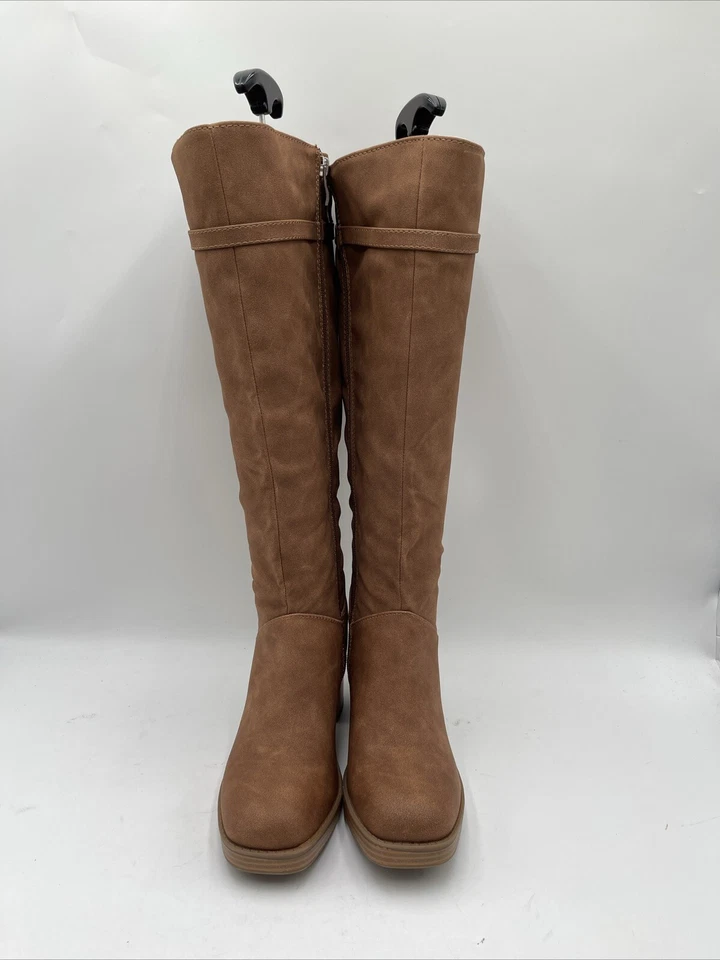 Journee Collection Mujer Botas Letice Marrón Talla 7 W-WC Foto 2 de 4