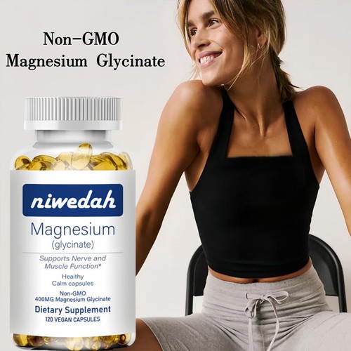 Magnesium Complex, Natural Anti Anxiety & Stress Relief Supplement 400mg/120Caps - Picture 3 of 11