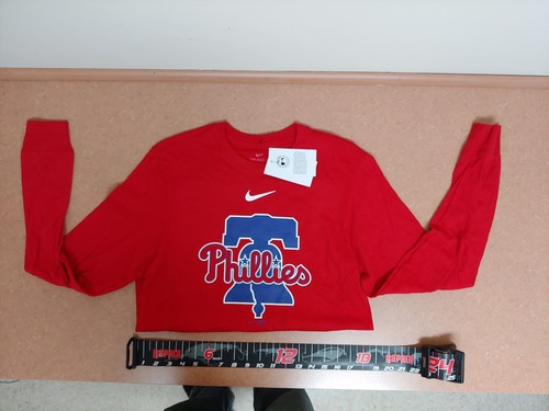 Nike Philadelphia Phillies Long Sleeved T-shirt NKAC-62Q-PP-OLC Small Red $40 - Picture 6 of 12