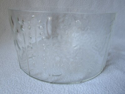 ARABIA Finland Oiva Toikka Design Flora Bowl Glas klar große Schale 19x10cm Top