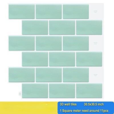 Adhesive Tiles Vinyl Wallpaper Peel Stick Tiles 3D Waterproof Wall Sticker