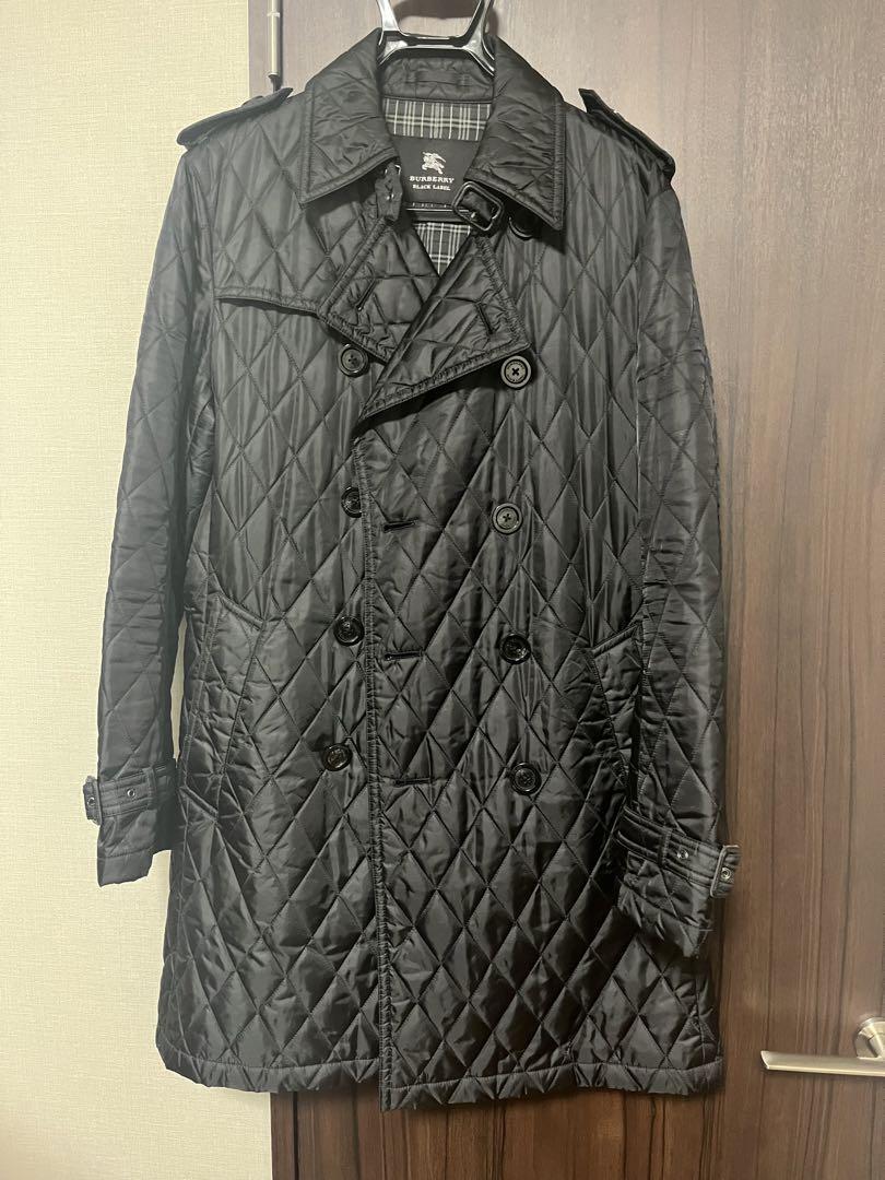 Quilted Coat Men size L Burberry Black Label Original Limited JP Vintage