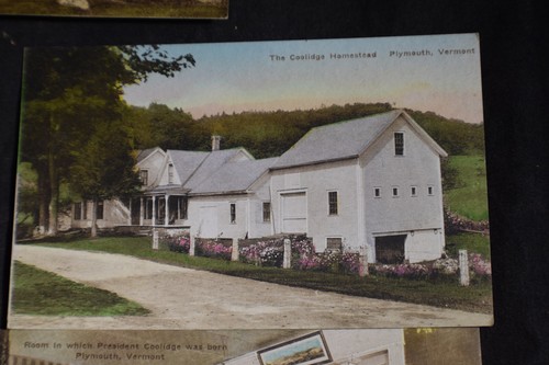 5 Hand Colored Vermont Postcards *Calvin Coolidge* - Picture 4 of 8