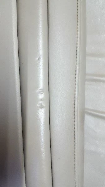 2002 03 04 Infiniti I35 REAR LH DRIVER DOOR TRIM PANEL GRAY LEATHER - Image 4 of 4