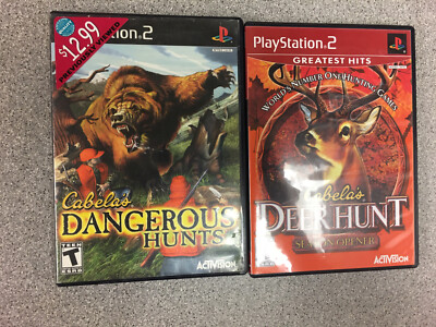 PS2 Cabela s Deer Hunt Season Opener, and Dangerous Hunt