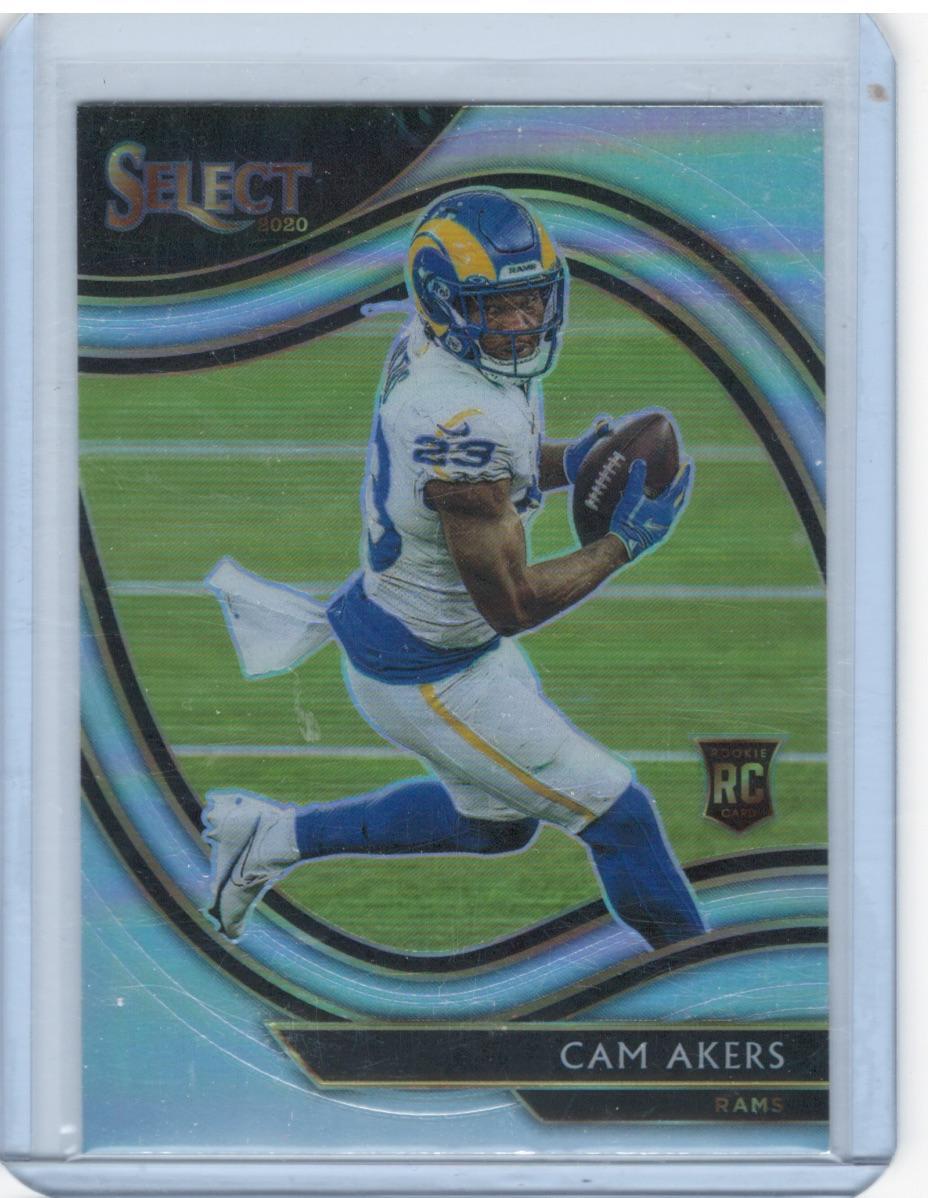 Cam Akers 2020 Panini Select #355 Silver Prizm Los Angeles Rams