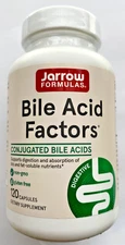 SALE PRICE Jarrow Formulas, Inc. Bile Acid Factors - 120 Caps - Fresh