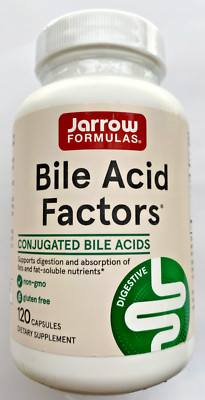 SALE PRICE Jarrow Formulas, Inc. Bile Acid Factors - 120 Caps - Best by 09/2025