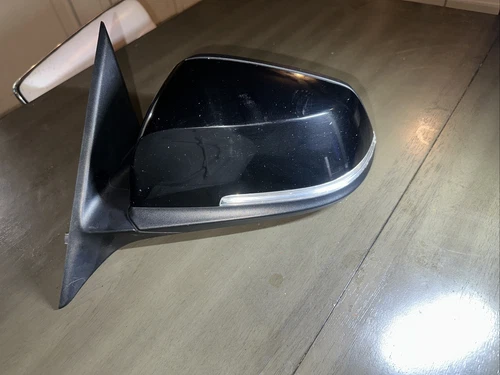Left Driver Side White Door Mirror Power 6 Pin Fits 2013-2018 BMW 320i OEM 21194