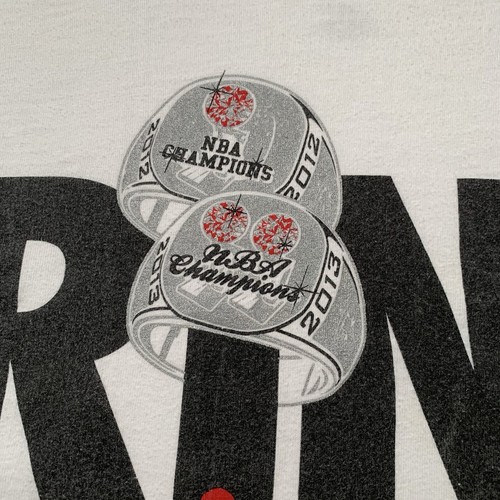UNK Miami Heat LeBron James Shirt Size 2XL NBA Champions 2012 Vintage Ring Ring - Picture 3 of 12
