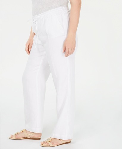 Charter Club Plus Size Linen Straight 