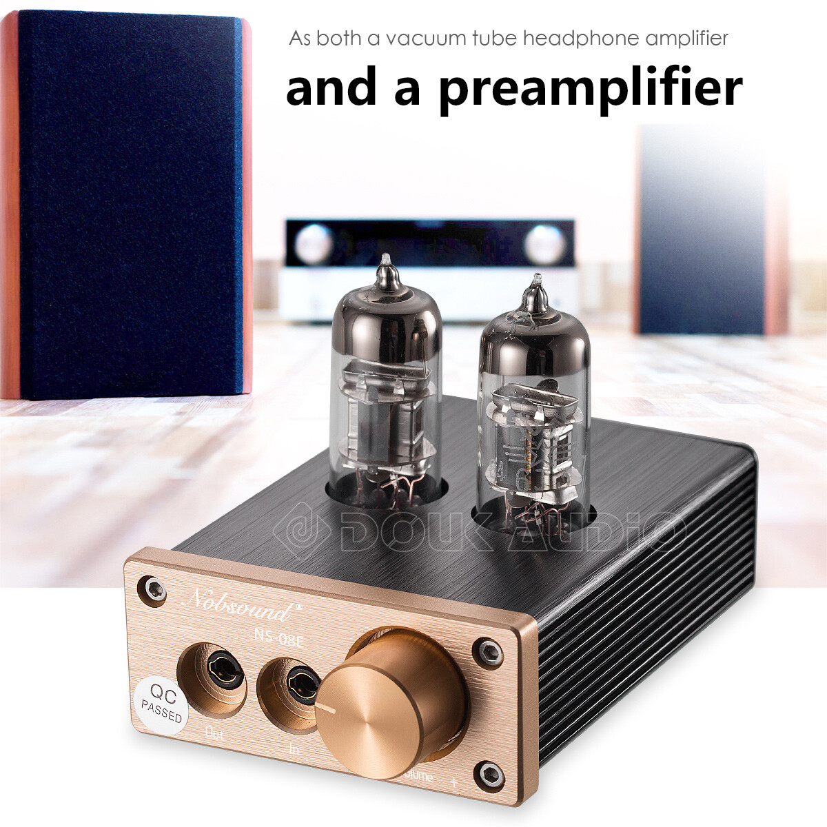 Nobsound Mini Vacuum Tube Headphone Amplifier Stereo HiFi Audio ...