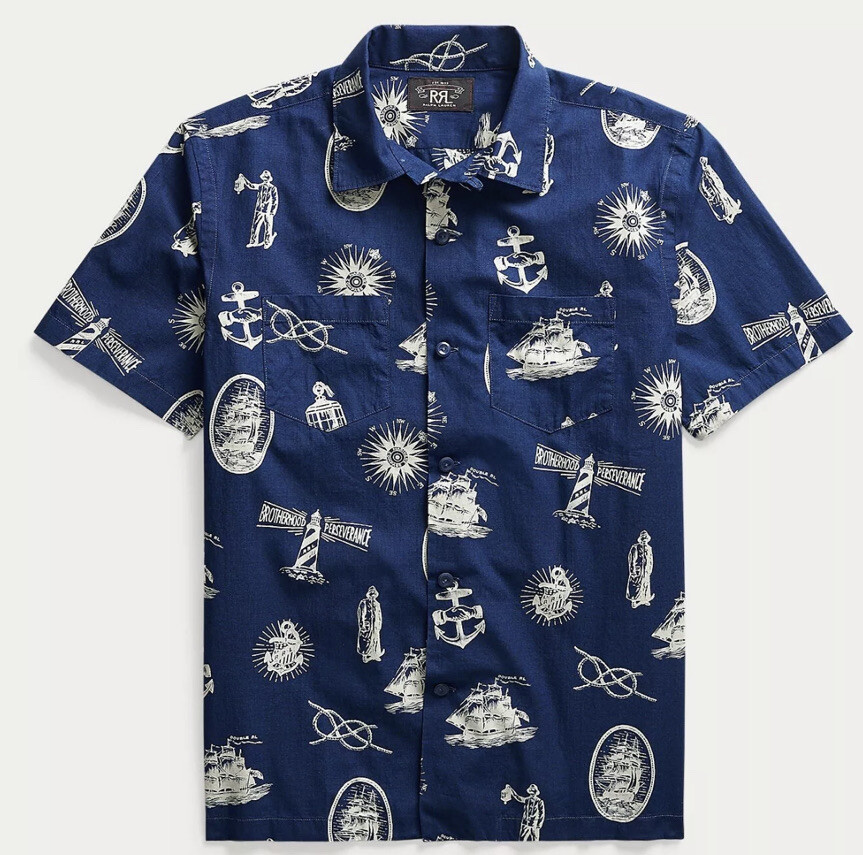 RRL Nautical camp shirt 異 S