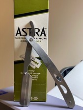 100xAstra Platinum Double Edge Razor Blades  Shaving Straight Edge Razor Barber