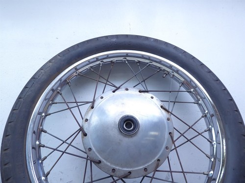 1974 Honda CB360 Twin H343-4) chrome front wheel rim 18in - Picture 4 of 12
