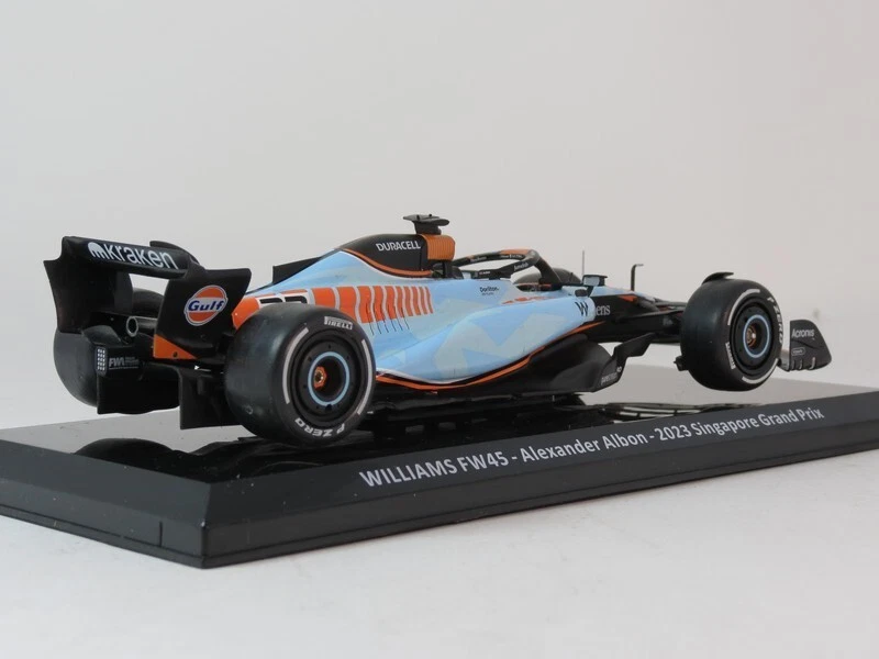 Ixo Williams FW45 #23 Alexander Albon Singapore GP 2023 1/24 LAF1836 - Immagine 2 di 2