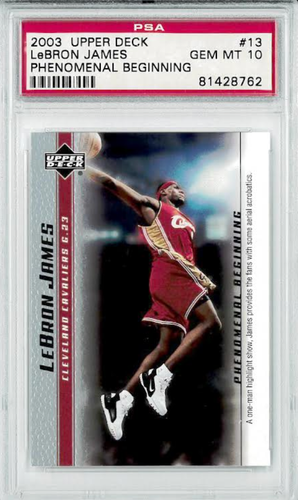 2003 Upper Deck Phenomenal Beginning #13 Lebron James PSA 10