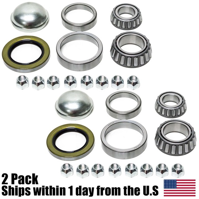 2PK Trailer Hub Wheel Bearing Kit Fits 25580 14125A Seal 52007000 lb