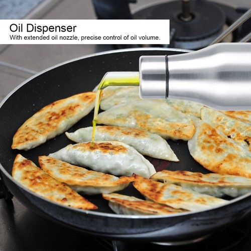 Stainless Olive Oil Vinegar Dispenser Leakproof Cooking Sauce Bottle Kitchen Too - Picture 7 of 23