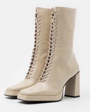 Jeffrey Campbell Testino Ivory Boots Sz 11 NWB