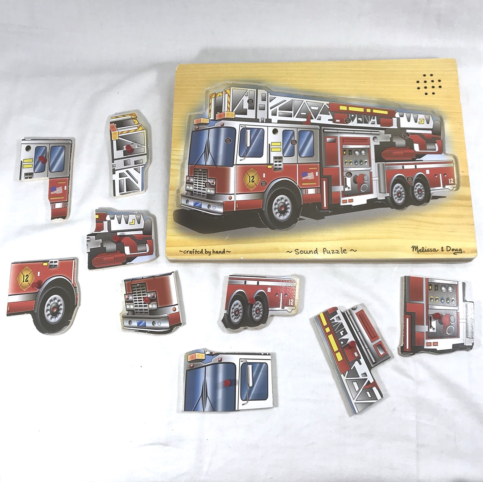 melissa and doug fire truck sound puzzle