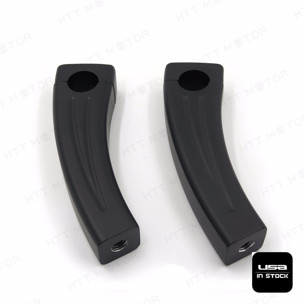 (1" Bar) 5.5" Black Motorcycle Bar Pullback