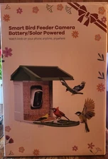 HARYMOR Bird Feeder Camera AI Identify Bird Species Solar Panel Smart - Green Q8