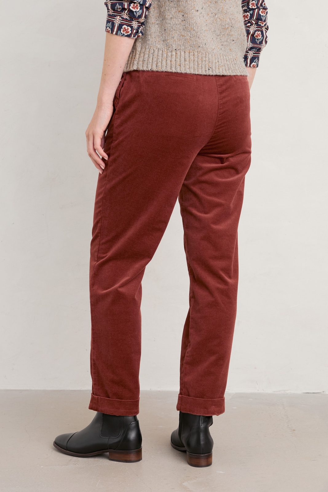 Seasalt Women's Trousers brown Crackington Trousers Petite Burnt