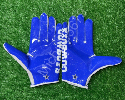 Nike NFL CeeDee Lamb #88 Cowboys PE Vapor Jet Football Gloves Blue