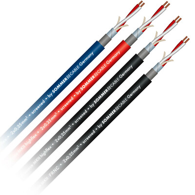 SOMMER CABLE Mikrofonkabel SC SOURCE MKII 2x 0,25 mm² HIGHFLEX OFC geschirmt sym