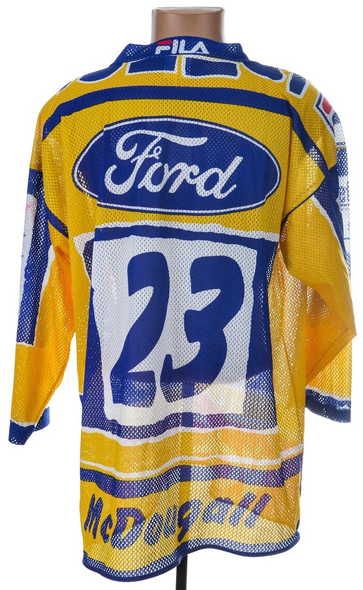 EV ZUG SWITZERLAND ICE HOCKEY SHIRT FILA XL MCDOUGALL #23 | eBay
