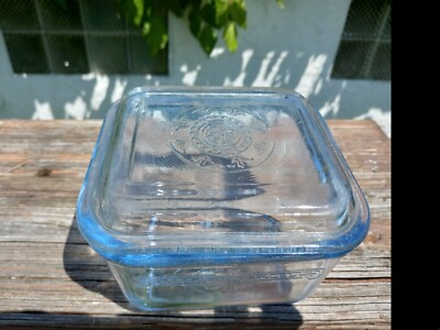 Vintage Fire King Sapphire Blue Philbe Glass Refrigerator Dish | eBay