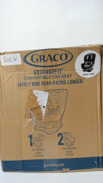 Graco Extend2Fit Convertible Car Seat- Ride Rear Facing Longer- Open box