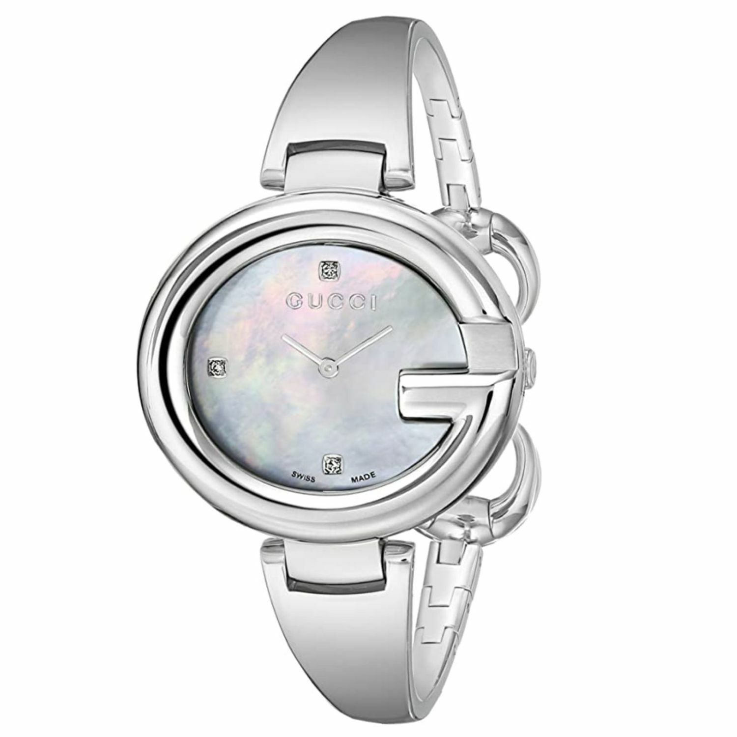 Gucci Guccissima Women's Diamond Mother of Pearl Watch - YA134303 ($795 MSRP)