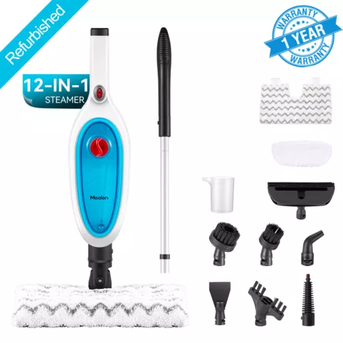 MOOLAN Steam Mop, Floor Steamer with High Temperature-Handheld Steam Cleaner Mop