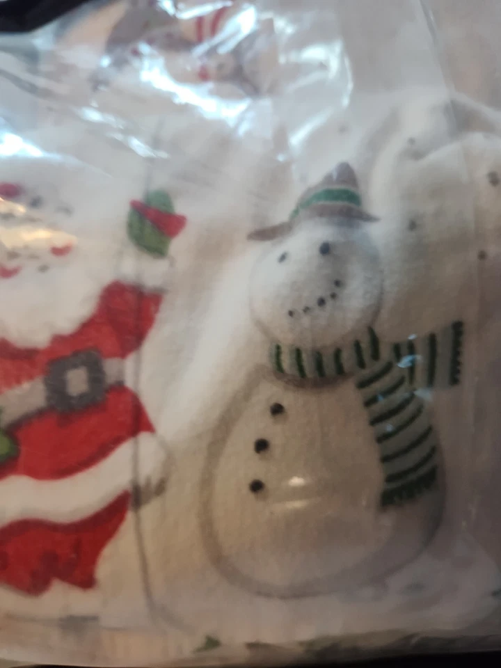 Conjunto de lençóis gêmeos de algodão orgânico Pottery Barn Kids HERITAGE SANTA Natal 2013 - Imagem 2 de 4