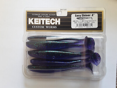 Keitech Easy Shiner 4'' Weichkunststoffköder Elektrischer Juni Bug (408T) Farbe