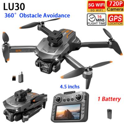 LU30 Drone Screen GPS WIFI FPV 720P HD Camera Obstacle