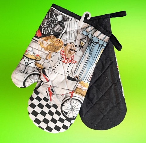 2er Set Topflappen Topfhandschuh Topfhalter Backofen Handschuh Topflappenset - Bild 8 von 10