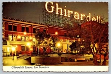 Ghirardelli Square - San Francisco, California - 1972 - Postcard