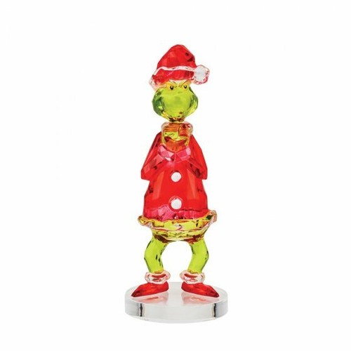 ACRYLIC FACETS FIGURINE GRINCH THAT STOLE CHRISTMAS ENESCO DEPT 56 NEW DISNEY